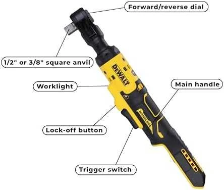 Akumuliatorinė terkšlė DeWalt DCF512N-XJ; 95 Nm; 1/2''; 18 V (Be akumuliatoriaus ir pakrovėjo)