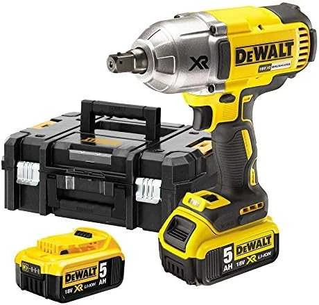 Akumuliatorinis smūginis veržliasukis DeWalt DCF899P2-QW 18 V, 2x5.0 Ah, 1/2"