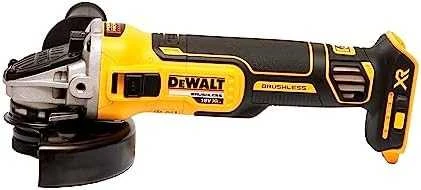 Kampinis šlifuoklis  DEWALT DCG405N be akumuliatoriaus ir kroviklio