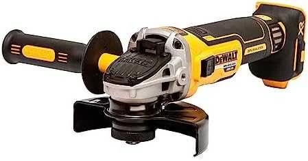 Kampinis šlifuoklis  DEWALT DCG405N be akumuliatoriaus ir kroviklio
