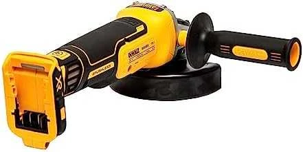 Kampinis šlifuoklis  DEWALT DCG405N be akumuliatoriaus ir kroviklio