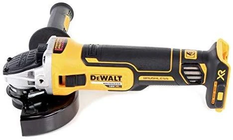 Kampinis šlifuoklis  DEWALT DCG405N be akumuliatoriaus ir kroviklio
