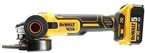 DeWALT kampinis šlifuoklis DCG405NT be akumuliatoriaus ir kroviklio, TSTAK lagaminas