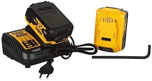 DeWalt akumuliatorinis kampinis šlifuoklis DCG405P2-QW, 18V, 2x5Ah