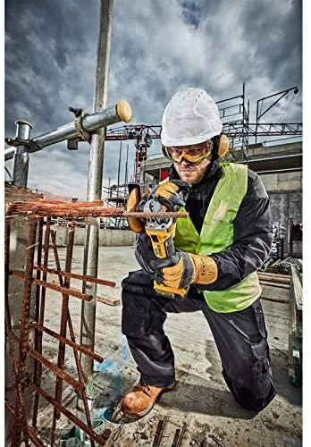 Dewalt kampinis šlifuoklis naudojamas statybose
