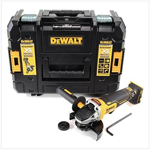 Kampinis šlifuoklis DeWalt DCG406NT-XJ (125 mm) (be akumuliatoriaus ir kroviklio)