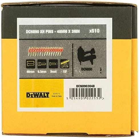 Stanley Vinys DeWalt DCN8903048; 48x3 mm; 510 vnt.