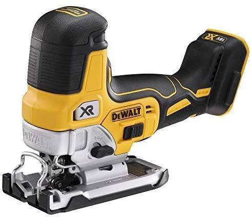 DEWALT akumuliatorinis siaurapjūklis DCS335NT 18V be akumuliatoriaus ir kroviklio su lagaminu TSTAK