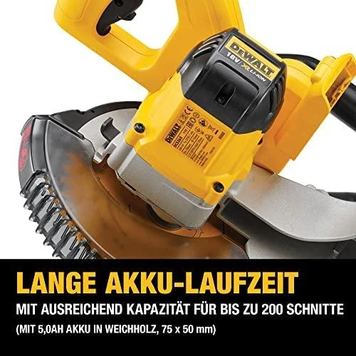 Akumuliatorinės skersinio pjovimo staklės DeWalt DCS365N-XJ