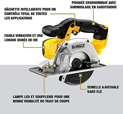 DeWalt akumuliatorinis diskinis pjūklas DCS373N 18V be akumuliatoriaus ir kroviklio