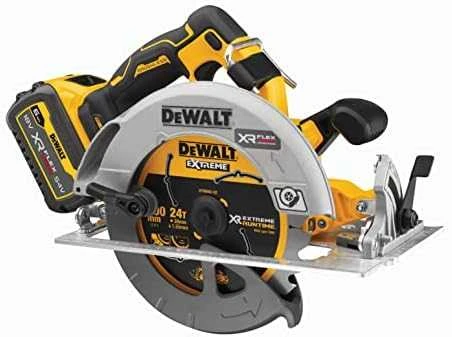 DeWalt akumuliatorinis diskinis pjūklas DCS573NT, 190mm, TSTAK lagaminas be akumuliatoriaus ir kroviklio