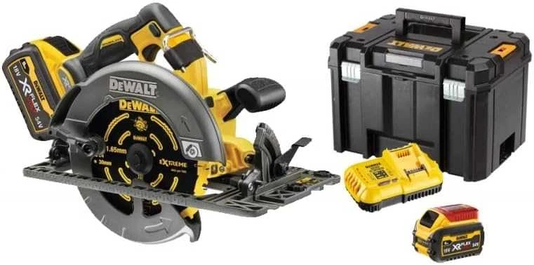 De Walt Akumuliatorinis diskinis pjūklas DeWalt DCS579X2-QW; 54 V; 2x9,0 Ah akum.