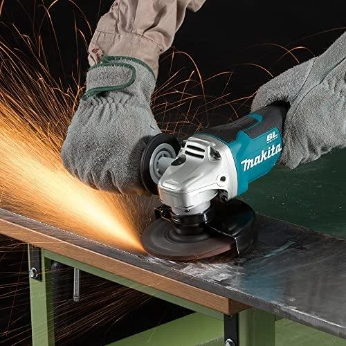 Makita DGA508Z Akumuliatorinis kampinis šlifuoklis, 18 V, ø125mm, 8500 min-1, "paddle" jungiklis, Be akumuliatorių ir kroviklio!