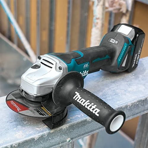 Makita DGA508Z Akumuliatorinis kampinis šlifuoklis, 18 V, ø125mm, 8500 min-1, "paddle" jungiklis, Be akumuliatorių ir kroviklio!