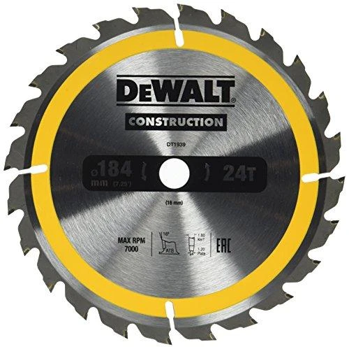 DEWALT PIŁA TARCZ.184x16mmx24z