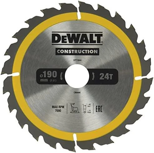 DEWALT PJŪKLĖS 190x30mmx24z