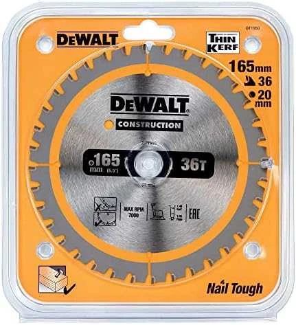 Pjovimo diskas DeWalt DT1950-QZ; 165x20 mm; Z36