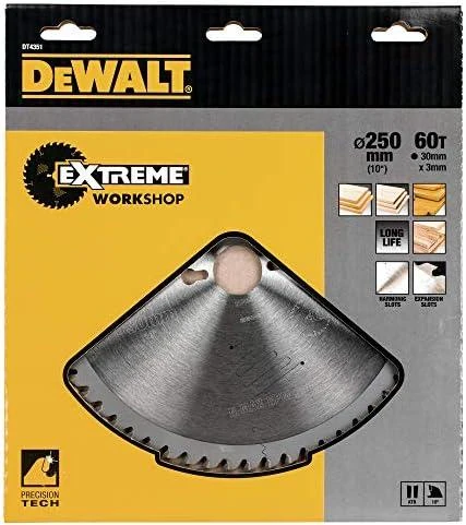 DEWALT PIŁA TARCZ.250x30mmx60z