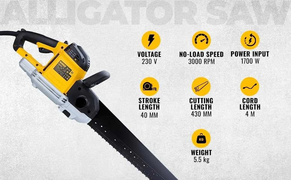 Tandeminis pjūklas DeWalt Alligator DWE397-QS (1700W)