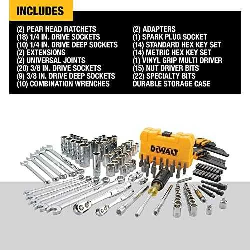 Įrankių komplektas DeWalt DWMT73802; 142 vnt.