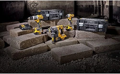 Akumuliatorinių įrankių rinkinys DEWALT DCK368P3T, DCD796 + DCF887 + DCH273 | 18V | 3x4.0Ah | 2xTSTAK II
