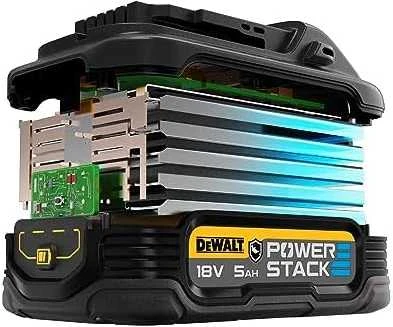 DeWalt Powerstack akumuliatorius – vidinė elementų struktūra
