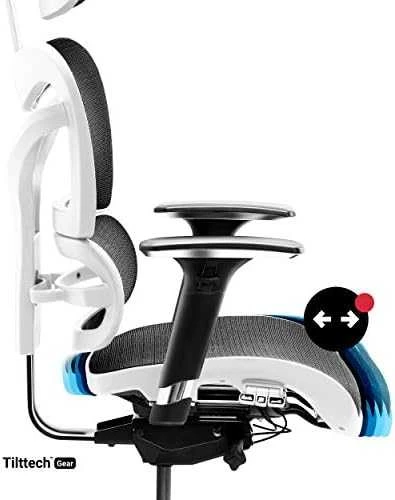 Ergonominė kėdė DIABLO V-COMMANDER, Juodos/ Baltos spalvos
