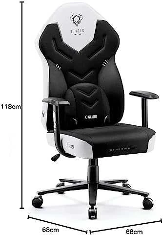 Žaidimų kėdė Diablo X-Gamer, Juodos/Baltos spalvos
