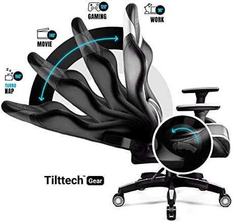 Žaidimų kėdė Diablo X-Horn 2.0 Gaming Chair King Size, Juoda-balta