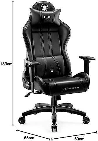 Žaidimų kėdė Diablo X-One 2.0 Gaming Chair Normal, Juodos spalvos