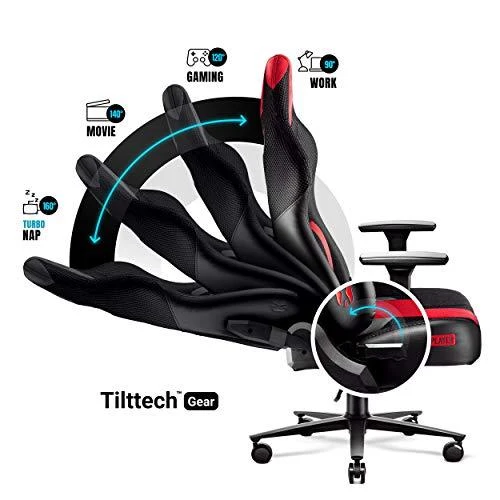 Žaidimų kėdė Diablo X-Player 2.0 Gaming Chair Normal, Juoda-raudona