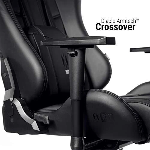 Diablo Chairs Diablo X-Ray 2.0 Normal Size Juodas-Pilkas ergonominė kėdė
