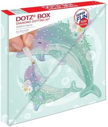 Diamond Dotz Deimantinė mozaika Dolphin dance, 28X28 cm