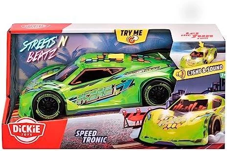 Lenktyninis automobilis su žibintais Garsas Speed Tronic Dickie Toys