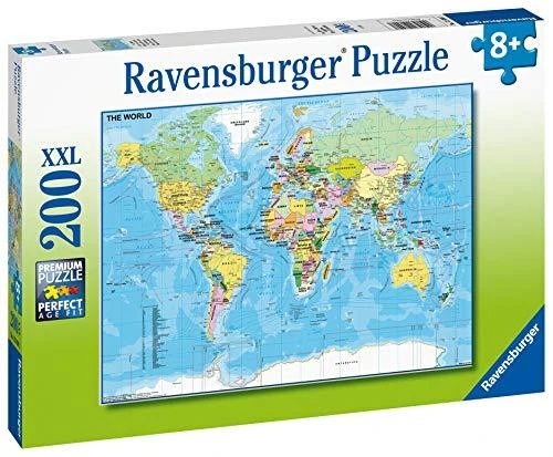 Ravensburger Dėlionė 200 vnt. - Pasaulio žemėlapis