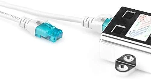 Assmann Electronic Assmann elektroninis ASSMANN T adapteris RJ45 CAT5e 19cm 1xRJ45 M iki 2xRJ45 F masinis