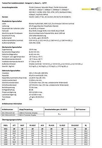 Digitus | Cat.7A | Geltona