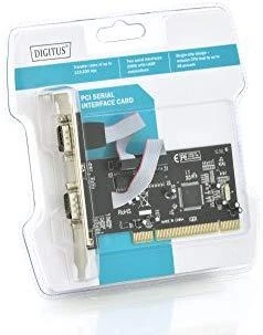 Assmann Electronic DIGITUS Serial I/O 2-port PCI Add-On Card 2 X DB9 M Slot Bracket MCS9865 chipset