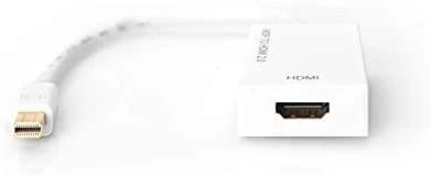 Baltas Mini DP į HDMI 2.0 adapteris