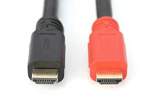 Assmann Electronic ASSMANN HDMI didelės spartos jungties kabelis tipas A w amp. M M 40.0m Full HD CE auksinis bl