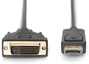 Assmann Electronic ASSMANN adapteris DisplayPort 1.2 DVI-D 24+1 M/M skaitmeninis Full HD Dual Link 1m maks. 2560 x 1600