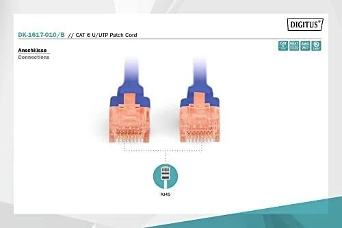 DIGITUS CAT 6 U/UTP pataisos laidas - LSZH