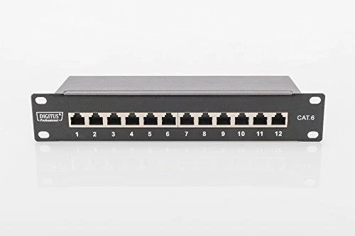 Assmann Electronic DIGITUS Patch Panel 10 colių Cat6 12 prievadų ekranuotas 10 colių