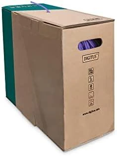 Assmann Electronic DIGITUS CAT 6 U-UTP instaliacinis kabelis žaliavinis ilgis 100 m popierinė dėžutė LSOH AWG23 Simplex,