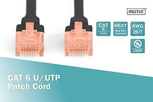 DIGITUS CAT 6 U/UTP pataisos laidas - LSZH