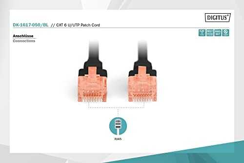 DIGITUS CAT 6 U/UTP pataisos laidas - LSZH