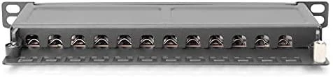 Digitus Cat.6A Slim Patchpanel,geschirmt,12-Port,0,5HE,10"sw (DN-91612S-SL-EA)