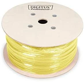 DIGITUS montavimo kabelis kat.7A, S/FTP, Dca, AWG22/1, LSOH, 500m, geltonas, ritė