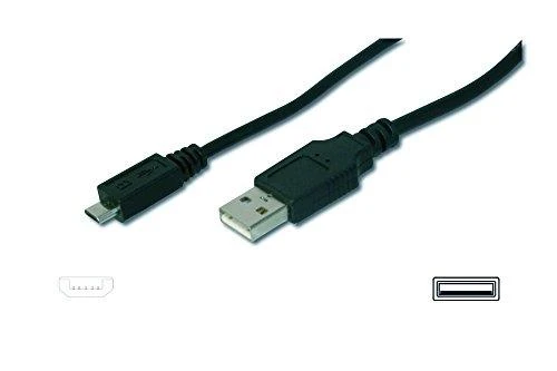 Assmann Electronic DIGITUS USB jungties kabelis tipas A - micro B M/M 1.0m USB 2.0 suderinamas bl
