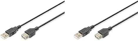 Assmann Electronic DIGITUS AK-300200-030-S USB 2.0 HighSpeed ilgintuvas USB A M kištukas /USB A F lizdas 3m juodas